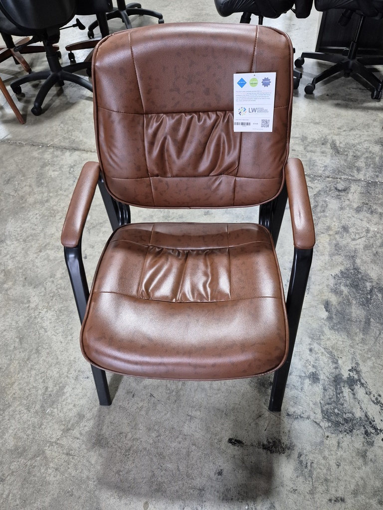 Guest Chairs - Brown Vinyl
