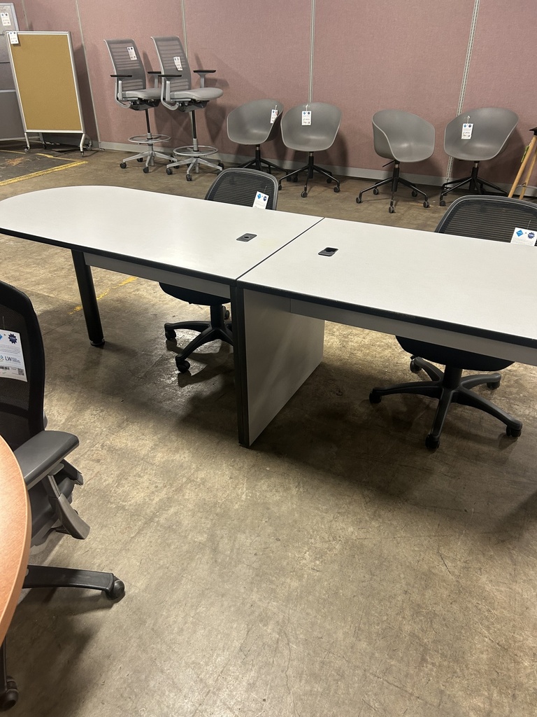 D Top side-by-side Work Surfaces/Huddle Tables