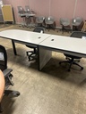 D Top side-by-side Work Surfaces/Huddle Tables