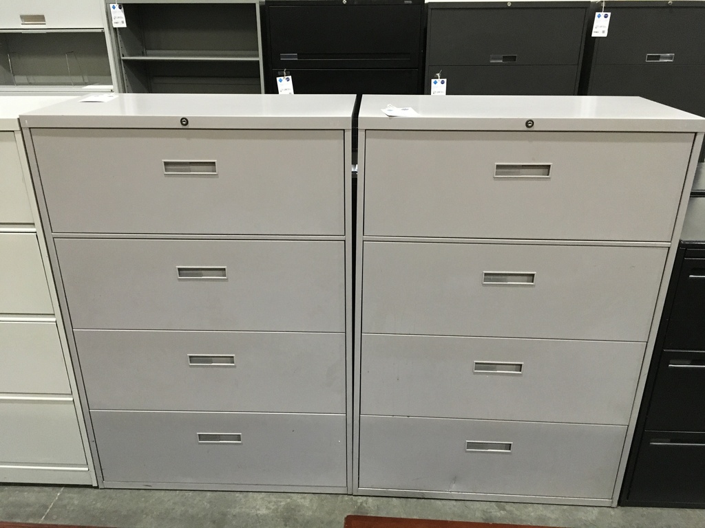 4 Drawer Lateral File Grey 36"