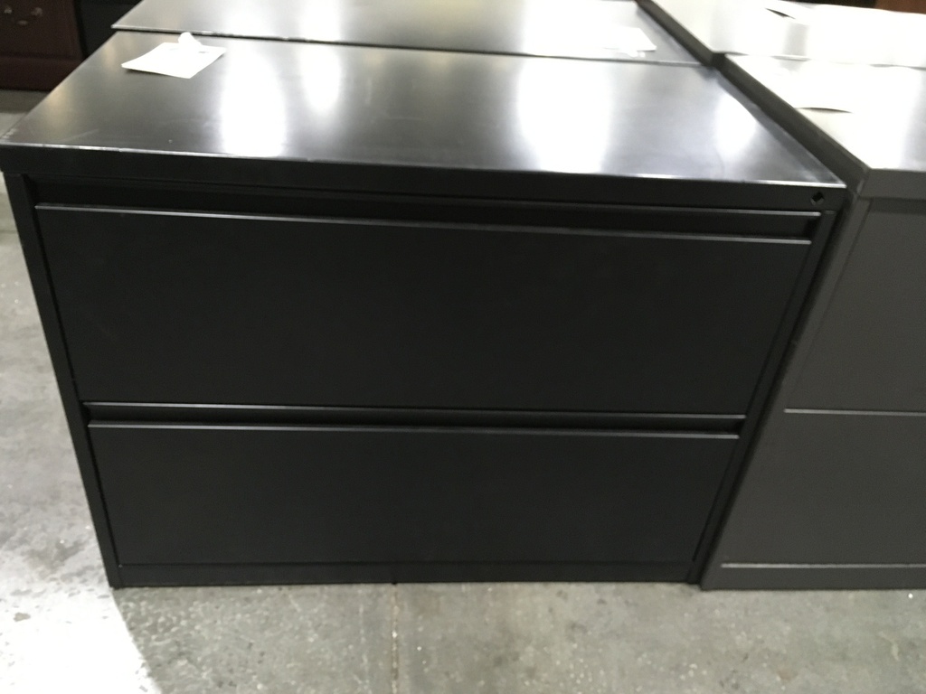 2 Drawer Lateral File Black 36"