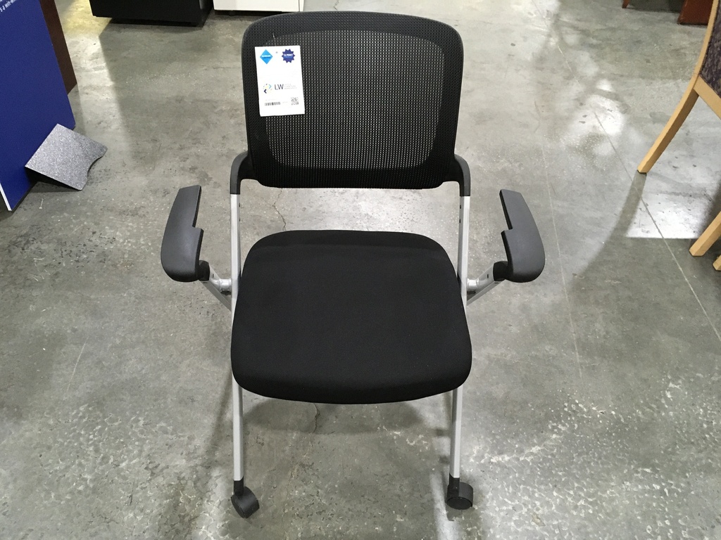 Black Mesh Nesting Chairs