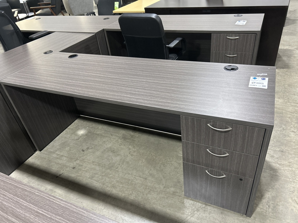 24x72 Desk, Sgl Ped Grey 