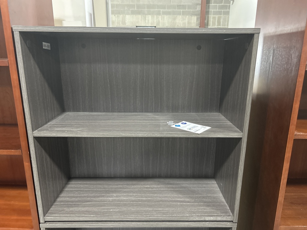30" 2 Shelf Bookcase - Grey