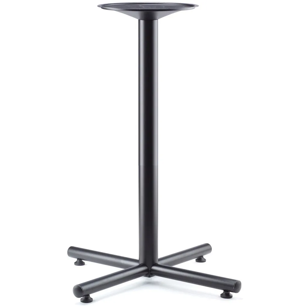 COE- Conference/Multi-Purpose Tables Cafe Height Cross Base-Black