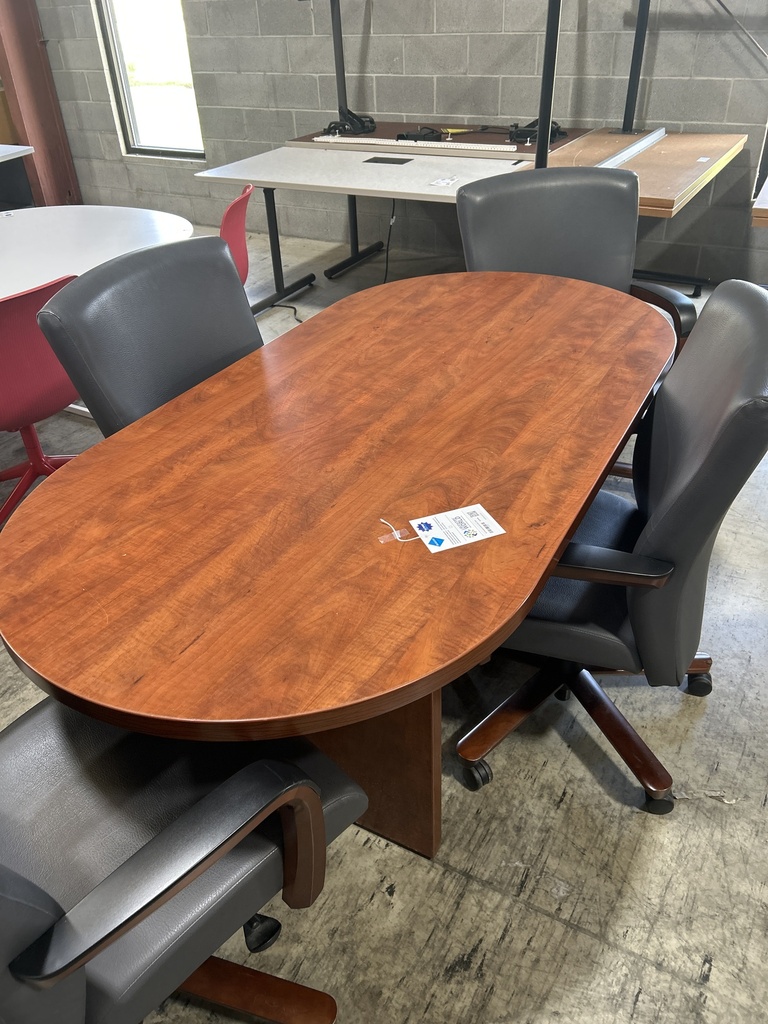 36x71 Racetrack Conference Table - Cherry