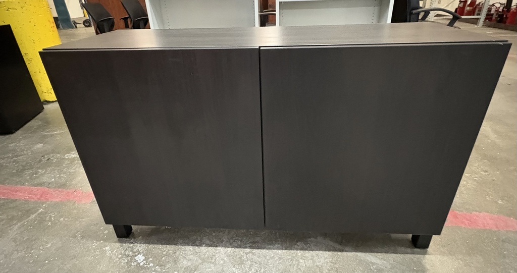 Laminate storage cabinet, expresso laminate 48"w x 16"d x 29"h