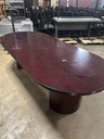12' Conference Table - Gunlock Mahogany - AS IS