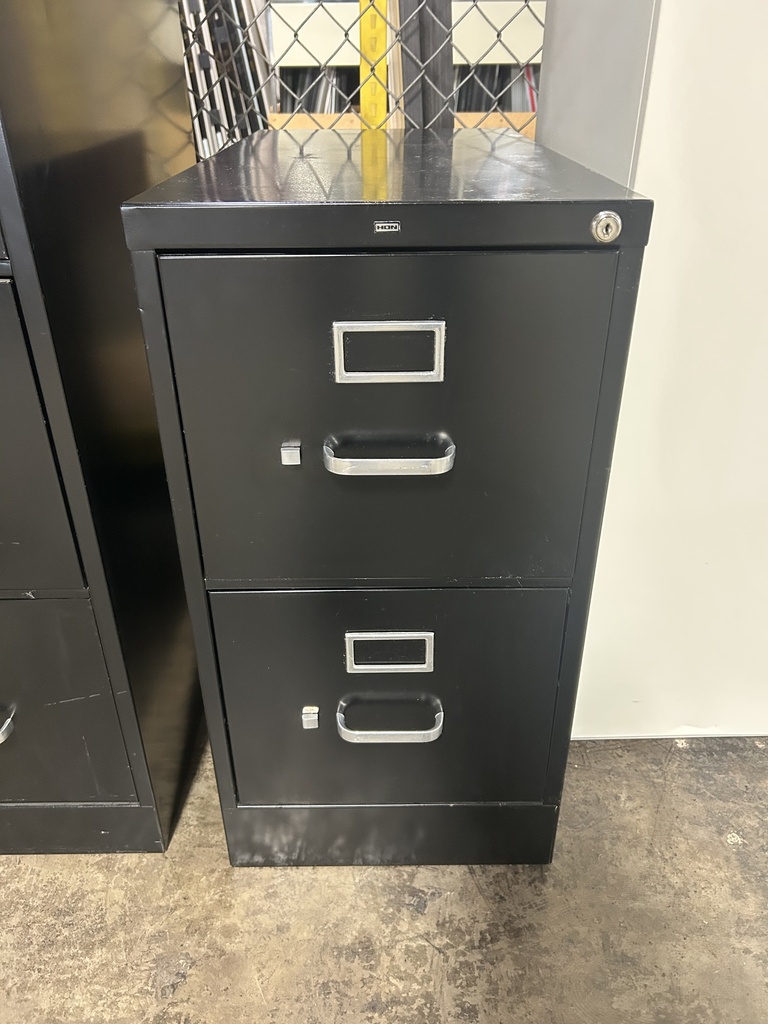 Hon 2 Drawer Vertical Letter File - Black