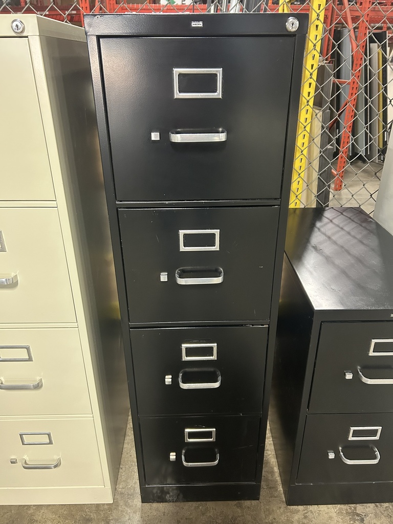 Hon 4 Drawer Vertical Letter File - Black