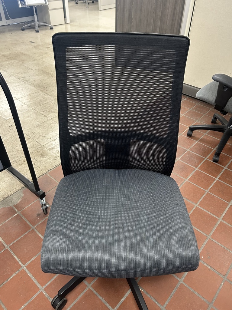 Hon Ignition Mid-Back Mesh Task Chair Grey Strip Multi Function (ARMLESS) 