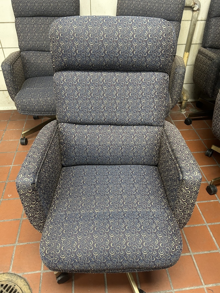 Conference Chair - Blue Fabric