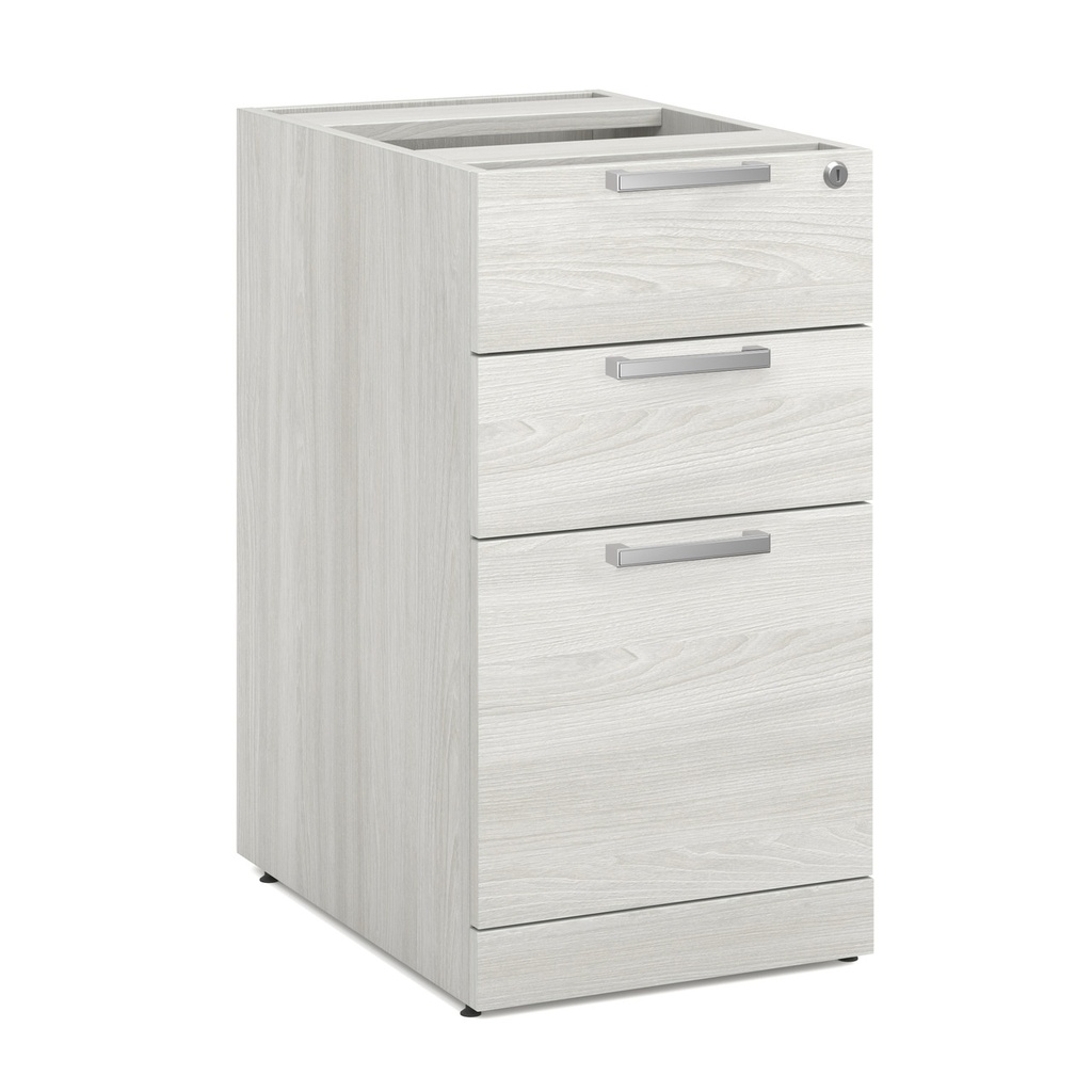 COE- OS Laminate | 3 Drawer Deluxe Full Pedestal - Box/Box/File- Arcadia White