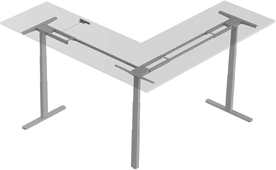 Seating Source L Shape Sit Stand (LEGS ONLY) - Gray