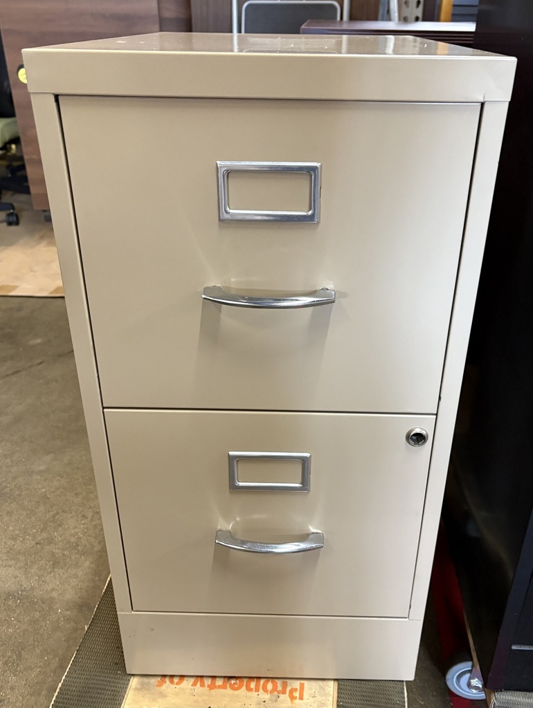 2 Drawer Vertical File, Putty, Letter width