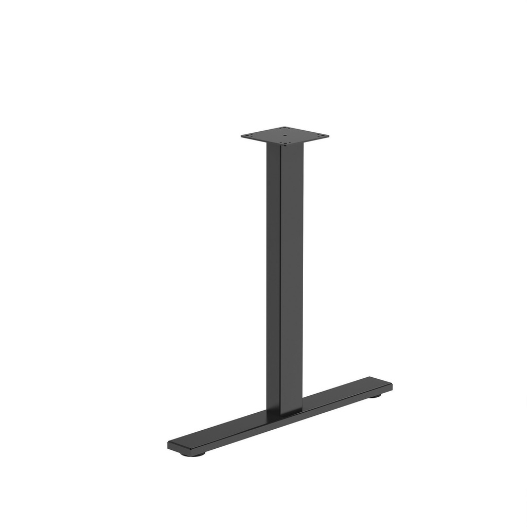 COE OfficeSource Conference/Multi-Purpose Flat Base T Leg - For 30"D Tops Black 