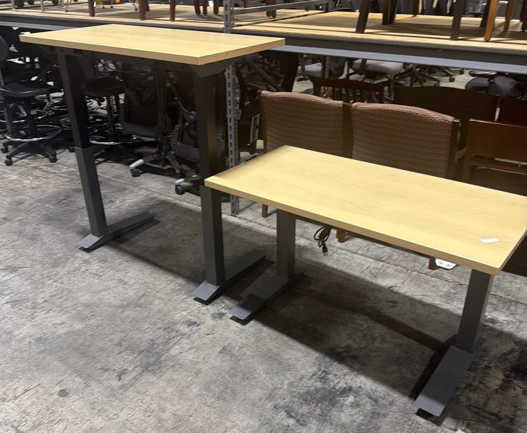 Haworth 24x48 Sit Stand- Maple