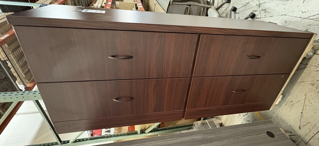 24x72 4Drawer Lateral Credenza (Mahogany)
