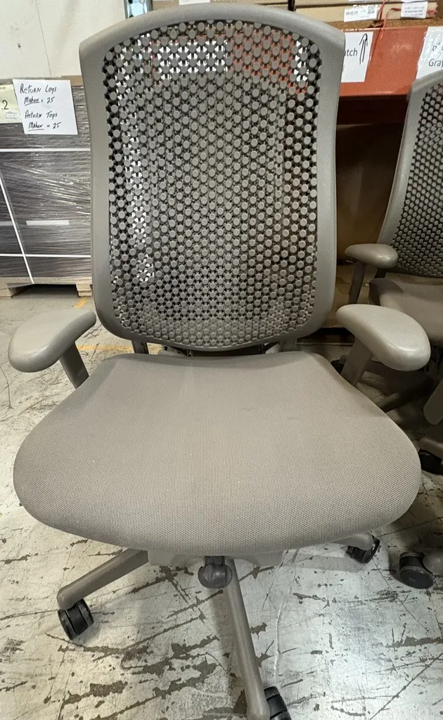 Herman Miller V2 Celle Task Chair Greige FABRIC Seat, adj arms    