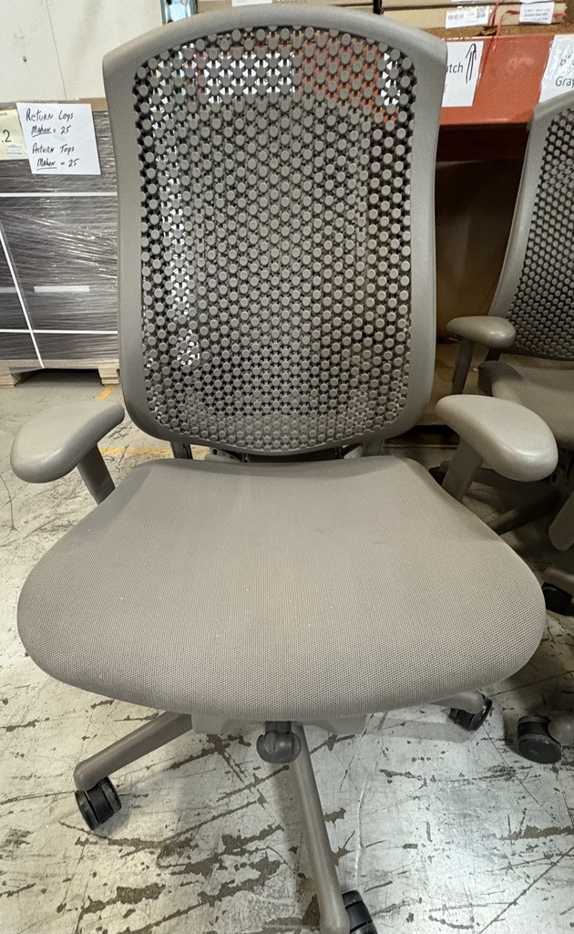 Herman Miller V2 Celle Task Chair Greige FABRIC Seat, adj arms    