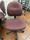 Armless Task Chair - Maroon 