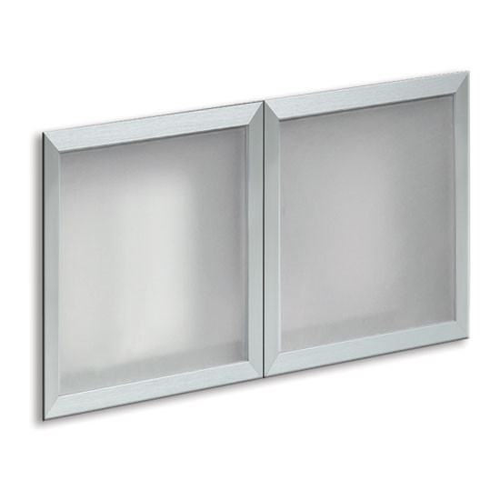 COE- OS Laminate | Optional Silver Glass Hutch Doors