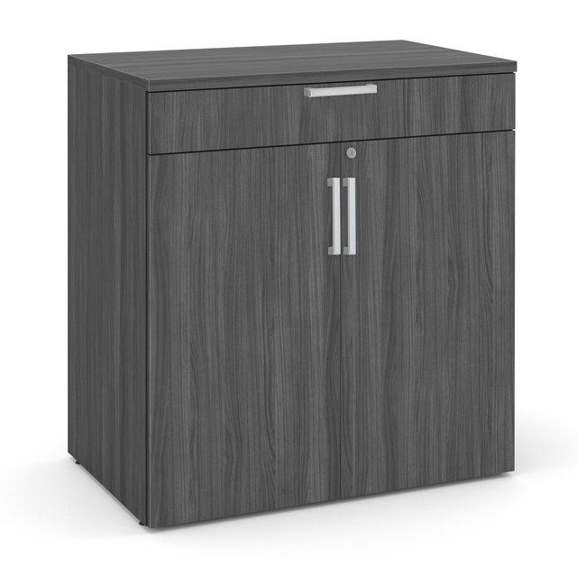 COE- OS Laminate Buffet Credenza with Top Drawer and Doors- Coastal Gray