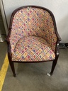 Lobby Chair Colorful Diamond Pattern 