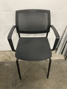 SitOnIt Black Grey Stacking Chair