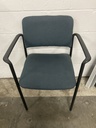 Green Diamon Pattern Stacking Chair