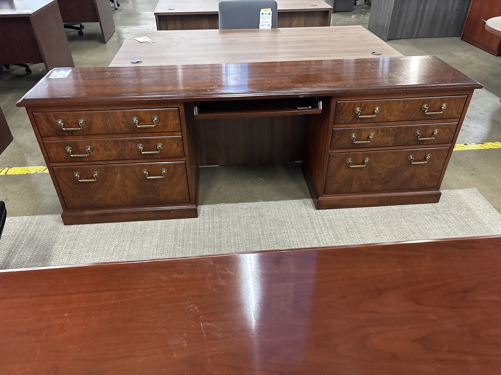 24" X 84" Traditional Working Credenza (Mahogany)  