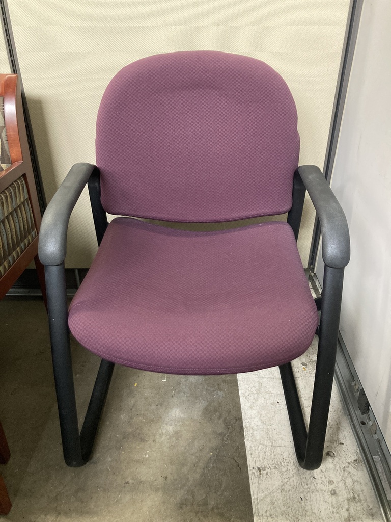 Purple Sled Base Side Chair 