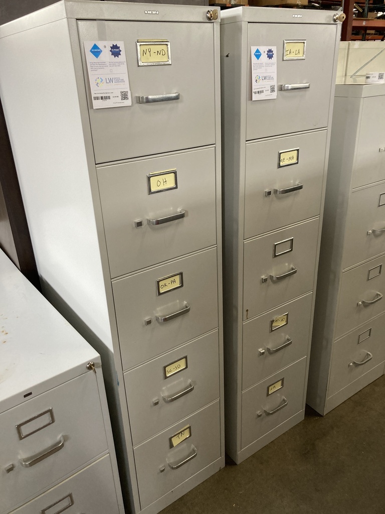 Hon 5 Dr Vertical file, light grey, Letter