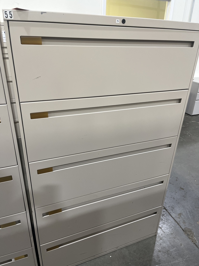 36" Wide 5 Drawer Lateral File 