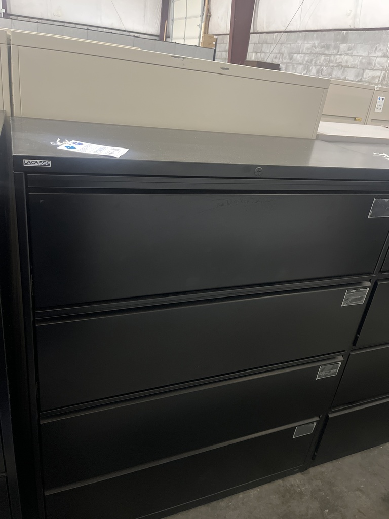 4 Drawer Lateral File Cabinet Lacasse Blk
