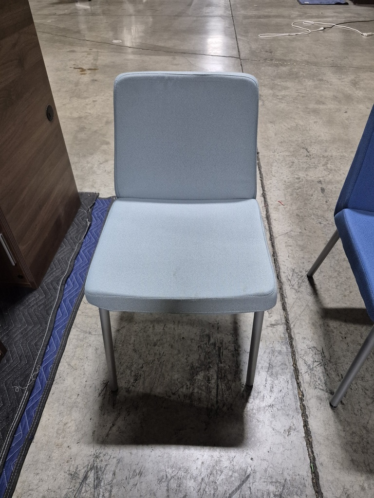 Hon armless side chair light blue