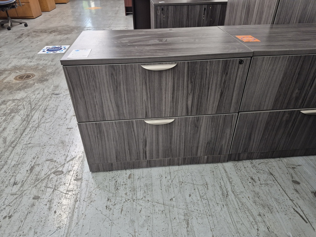 36" 2 Drawer Lateral Cabinet- Grey