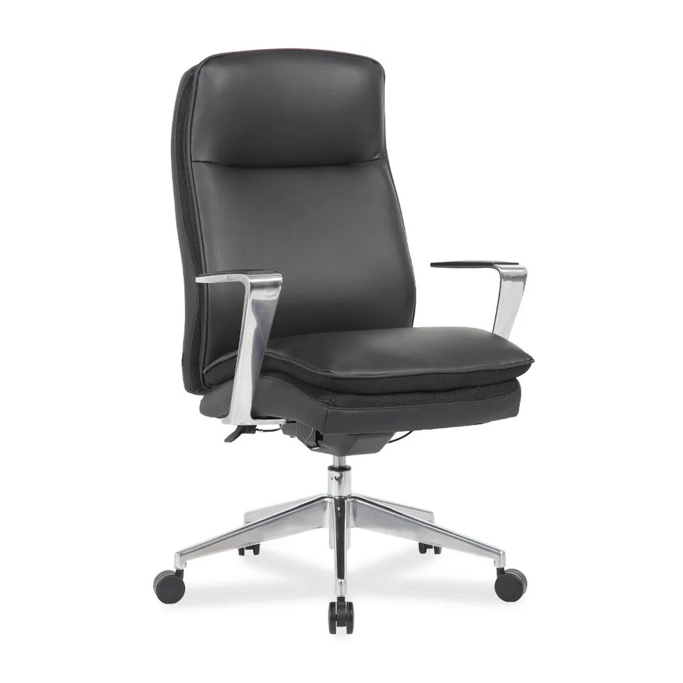  Obsidian HB Executive Conference Chair with Fixed Aluminum Arms and Base