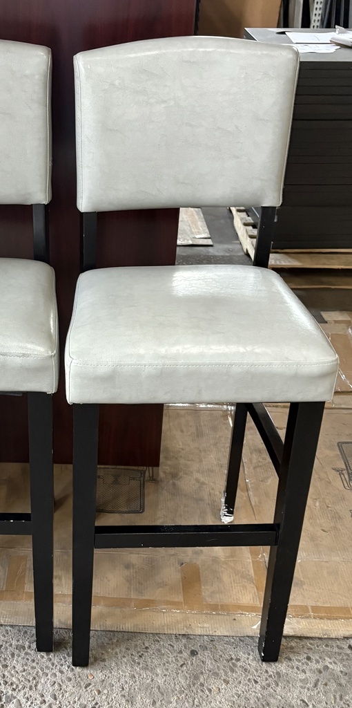Vinyl Bar Stool (Grey)