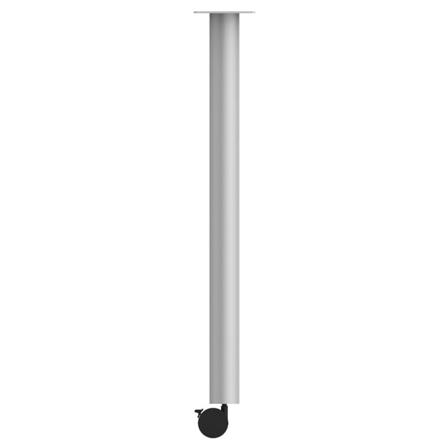 COE- Training Tables Post Leg with Caster (Set of 2) Silver