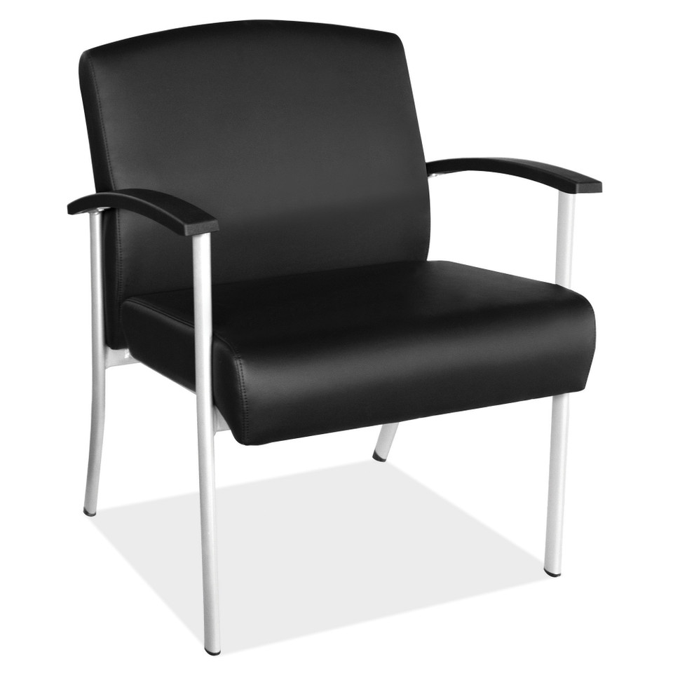 OfficeSource | Guest Chair with Silver Frame