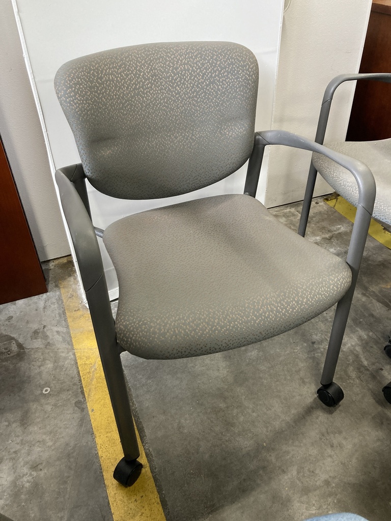 Haworth Improv Multipurpose Chair, Green Speckle, Charcoal Arms 