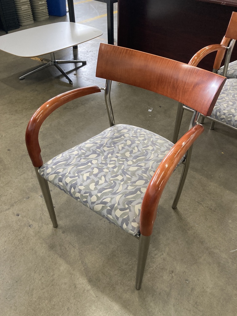 Bernhardt Side Chair with Cherry Frame 