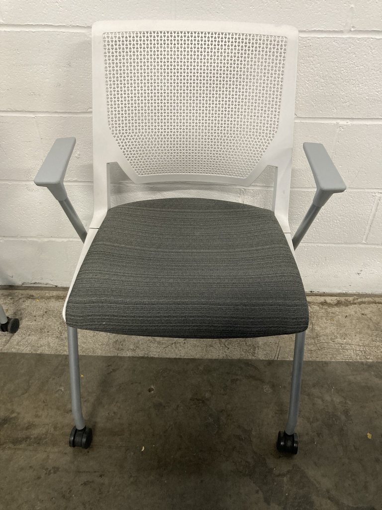 Haworth Very Multipurpose Chair on Casters, Grey and White 