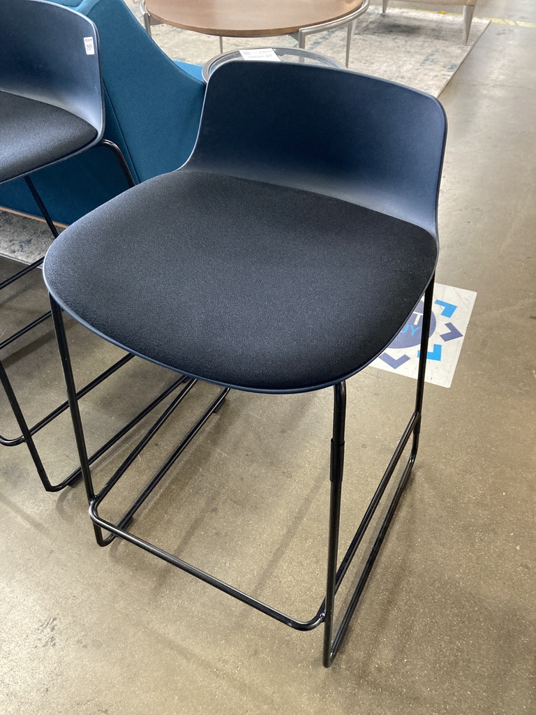 Haworth Stool, Navy and Black