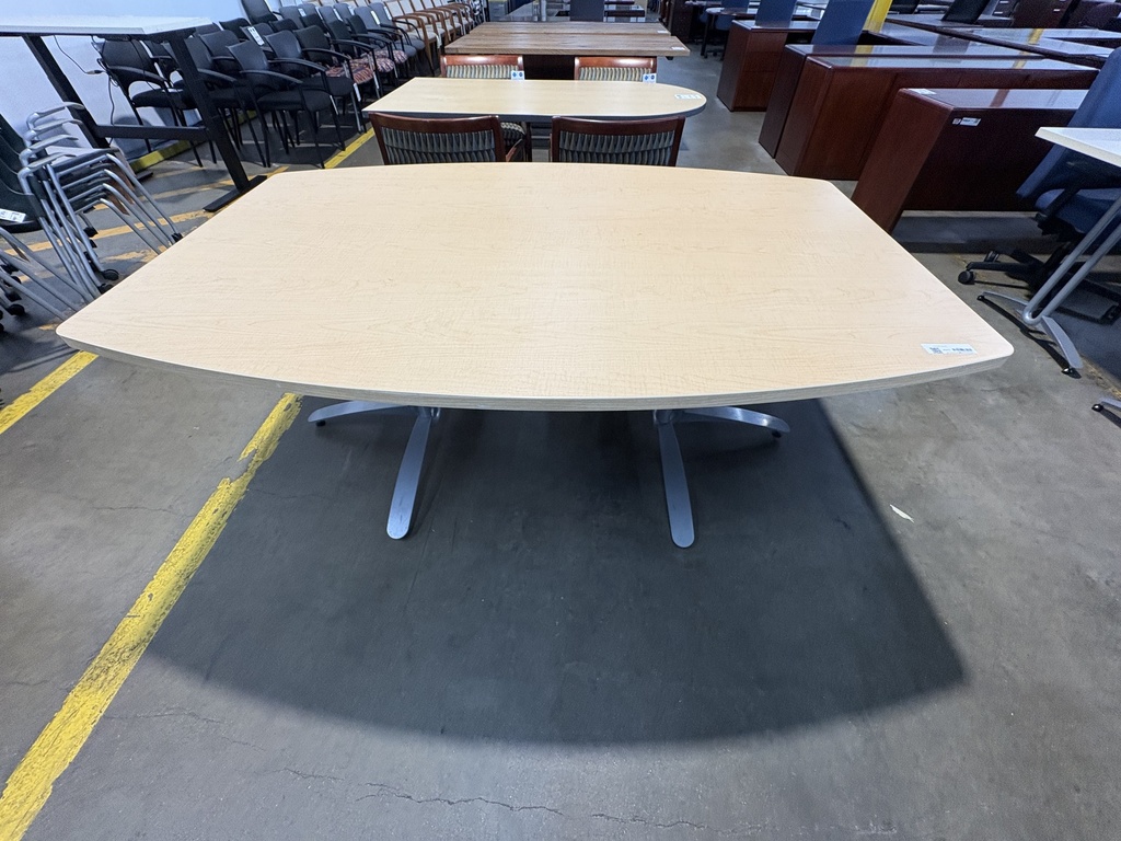 48x72 BoatShape Conference Table (Maple/Blonde laminate) 