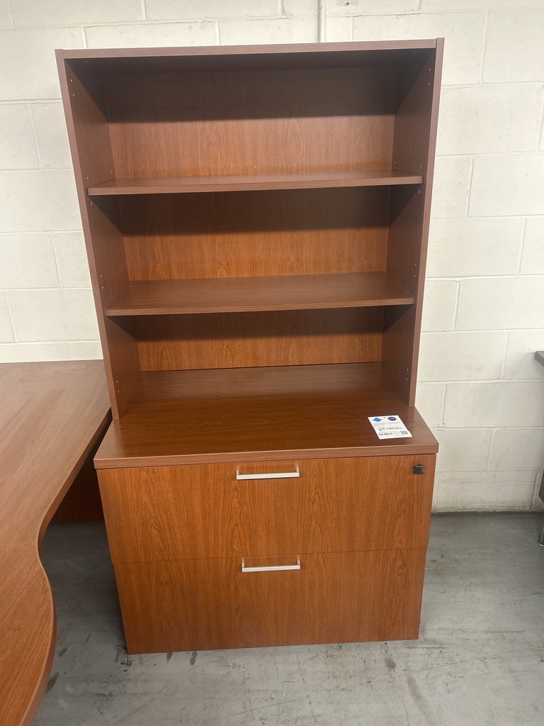 36" Kimball Lateral and Hutch Unit - Cherry