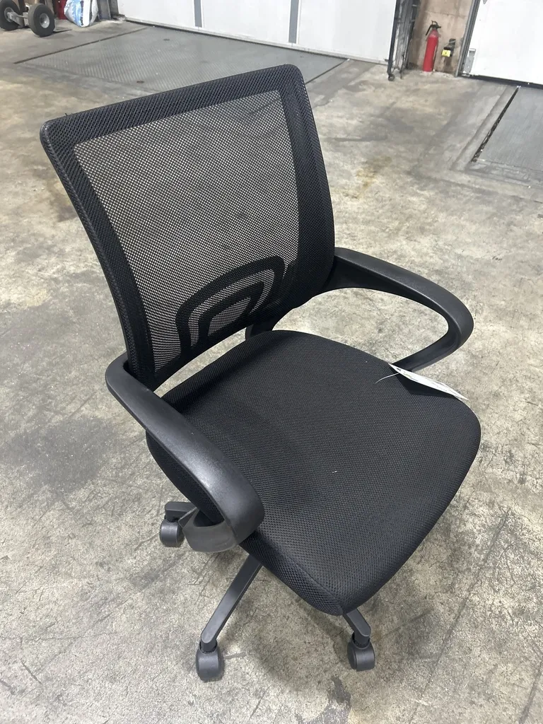 Conference Chairs Black Mesh Back