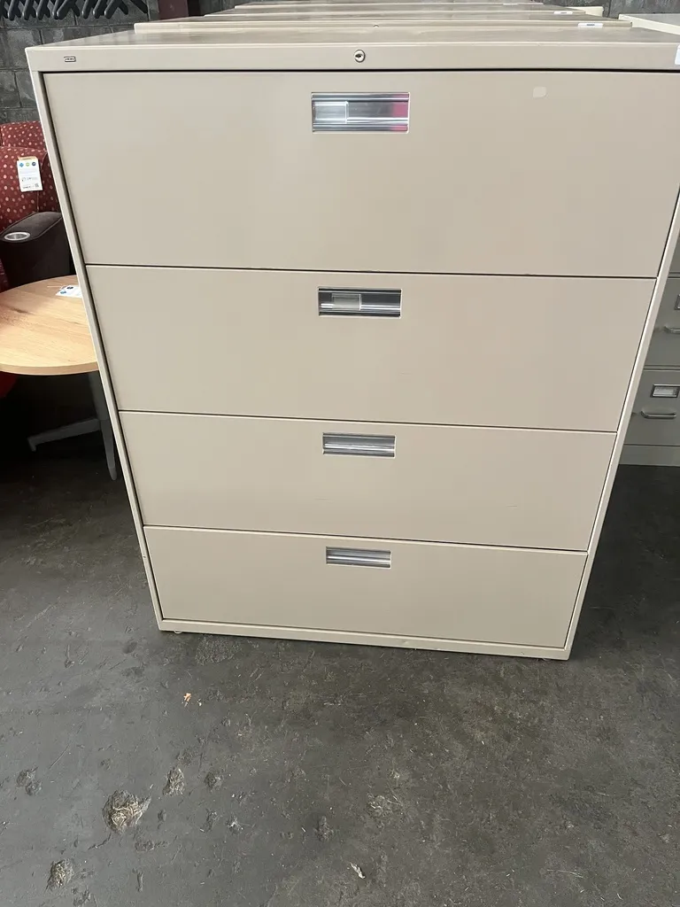 42" Hon 4 Drawer Lateral File Tan