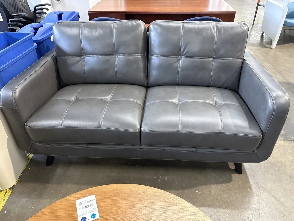 Sofa Grey Leather 